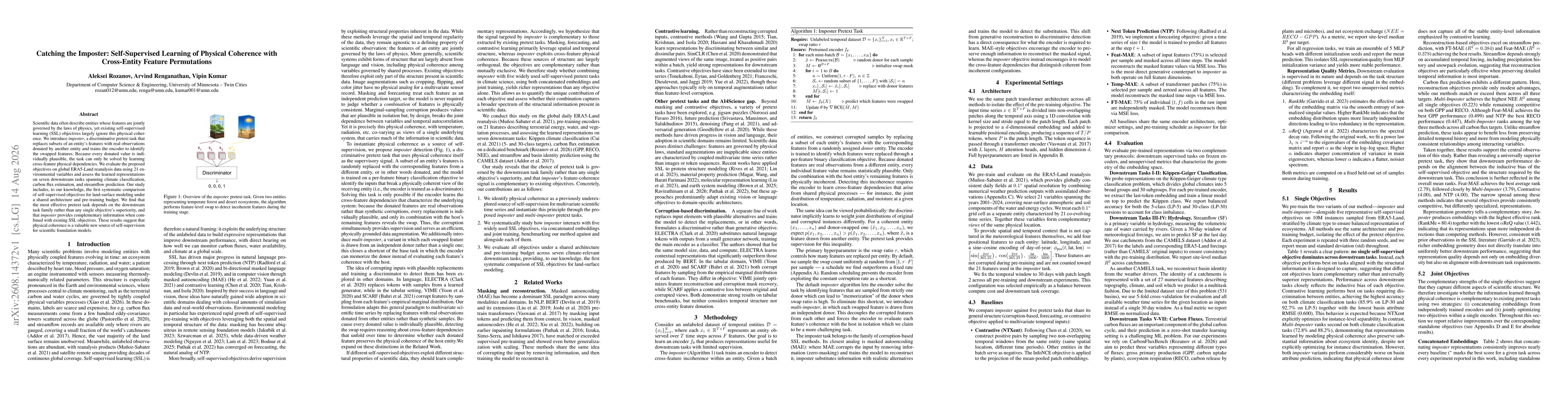Thumbnail for Catching the Imposter: Self-Supervised Learning of Physical Coherence with Cross-Entity Feature Permutations