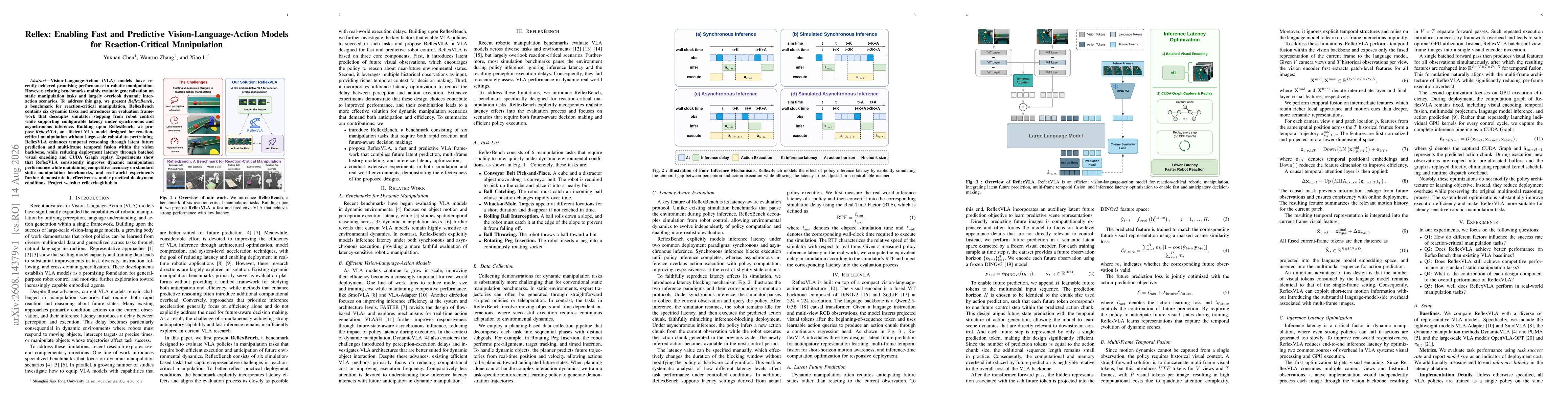 Thumbnail for Reflex: Enabling Fast and Predictive Vision-Language-Action Models for Reaction-Critical Manipulation