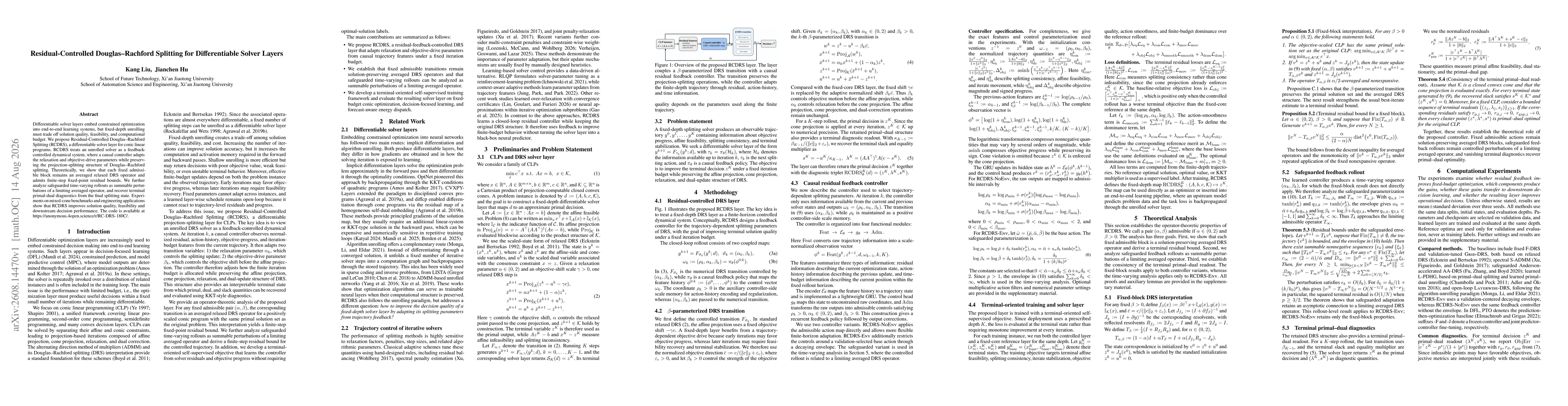 Thumbnail for Residual-Controlled Douglas--Rachford Splitting for Differentiable Solver Layers