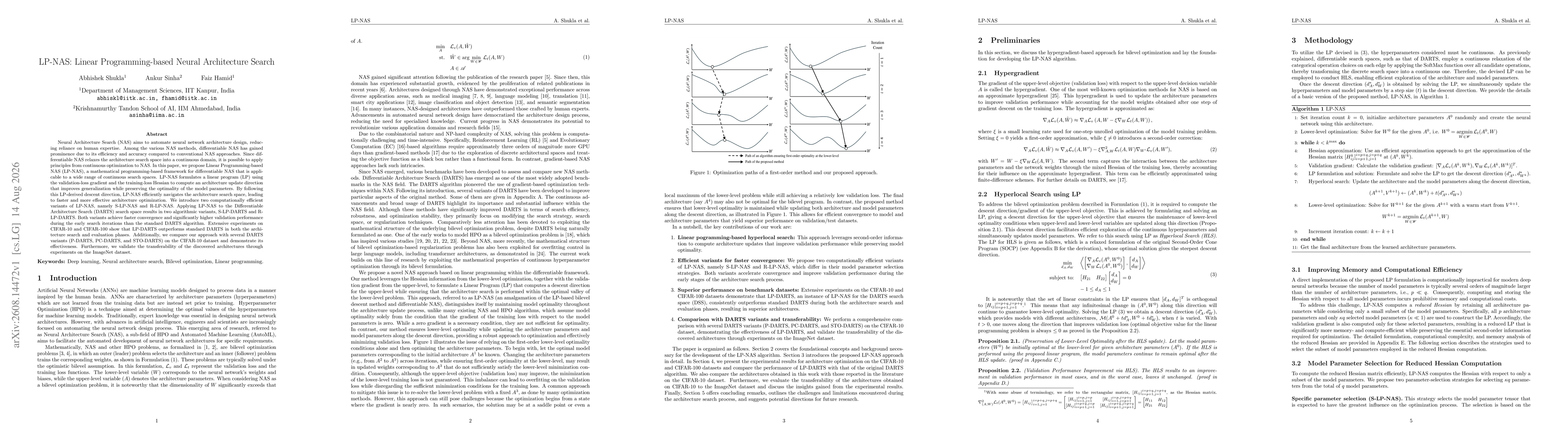 Thumbnail for LP-NAS: Linear Programming-based Neural Architecture Search