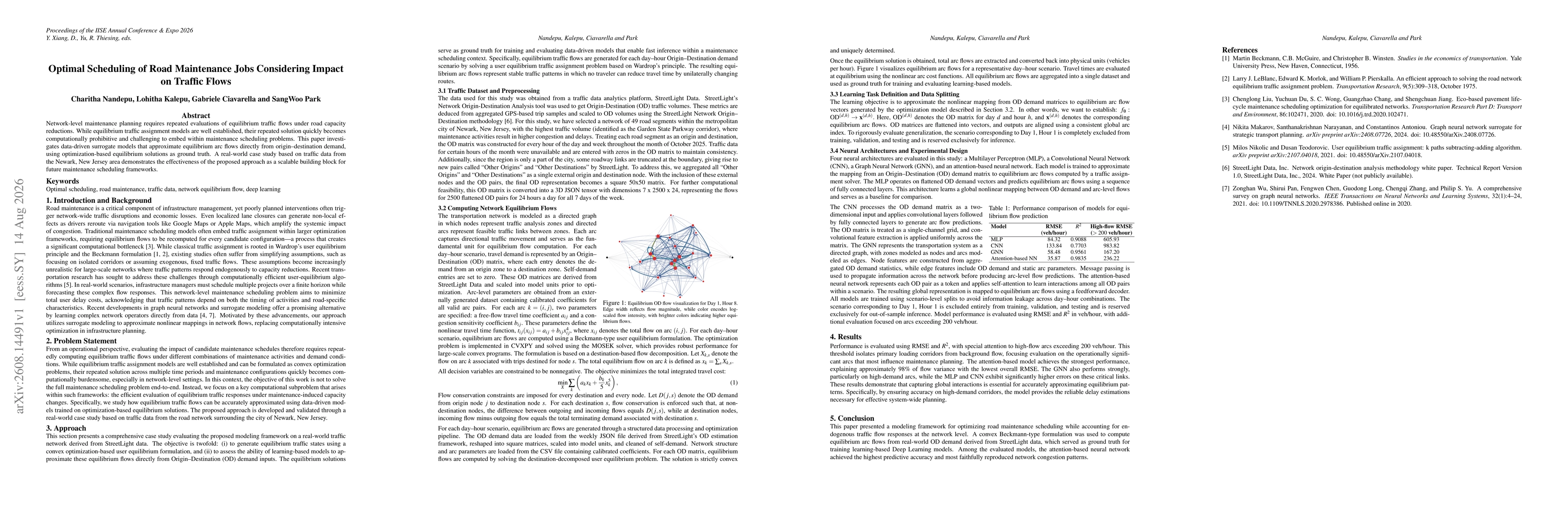 Thumbnail for Optimal Scheduling of Road Maintenance Jobs Considering Impact on Traffic Flows