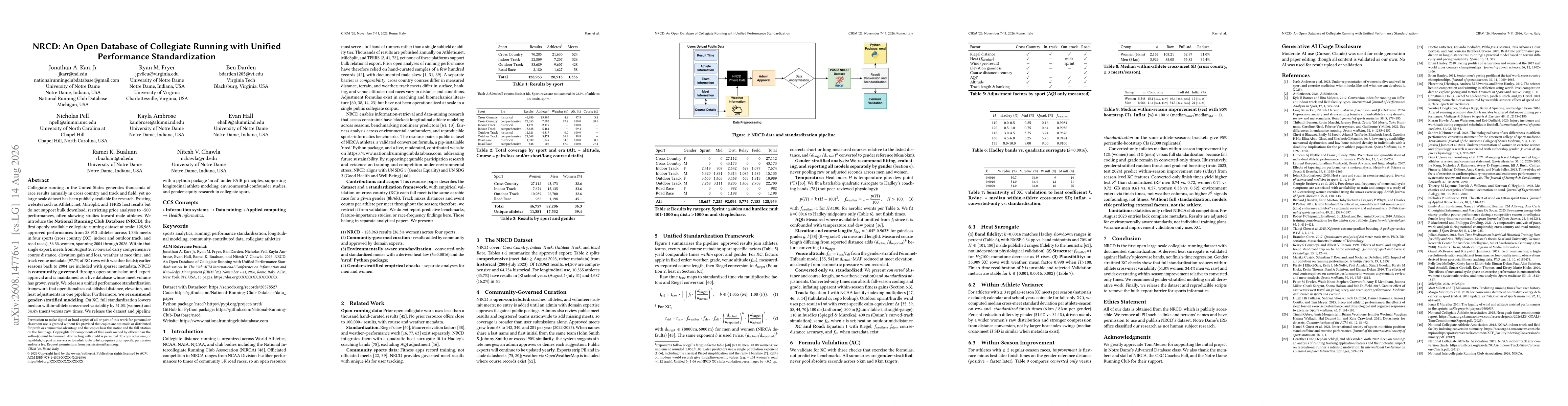 Thumbnail for NRCD: An Open Database of Collegiate Running with Unified Performance Standardization