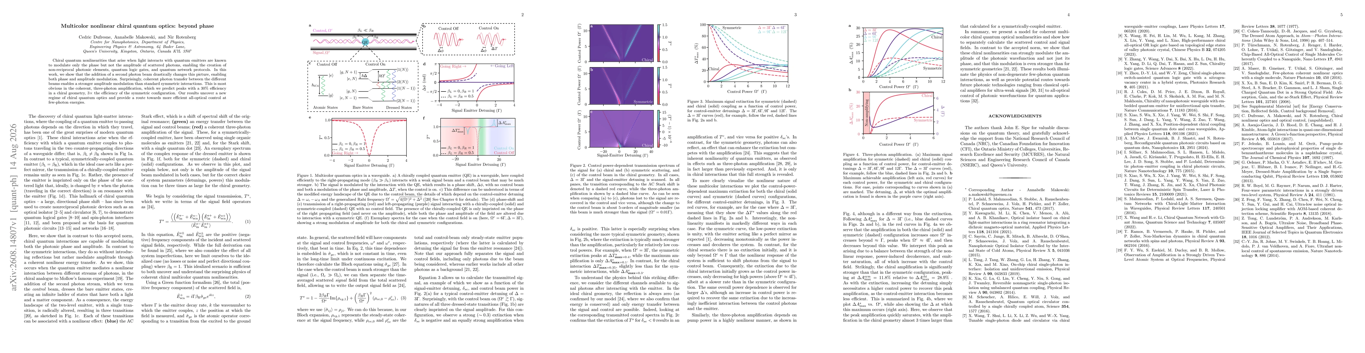 Thumbnail for Multicolor nonlinear chiral quantum optics: beyond phase