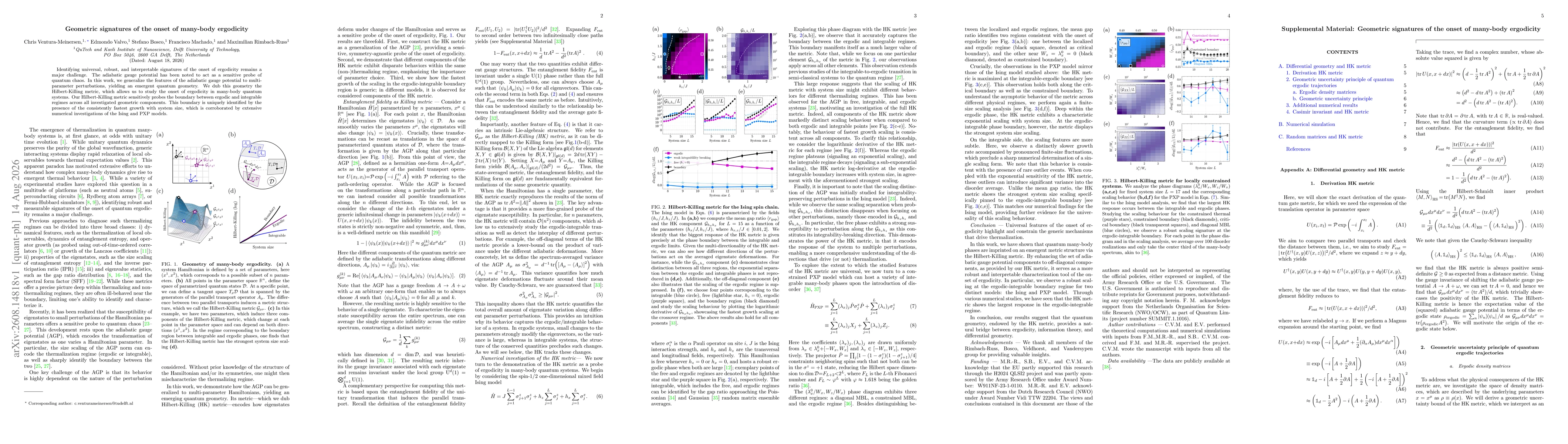 Thumbnail for Geometric signatures of the onset of many-body ergodicity
