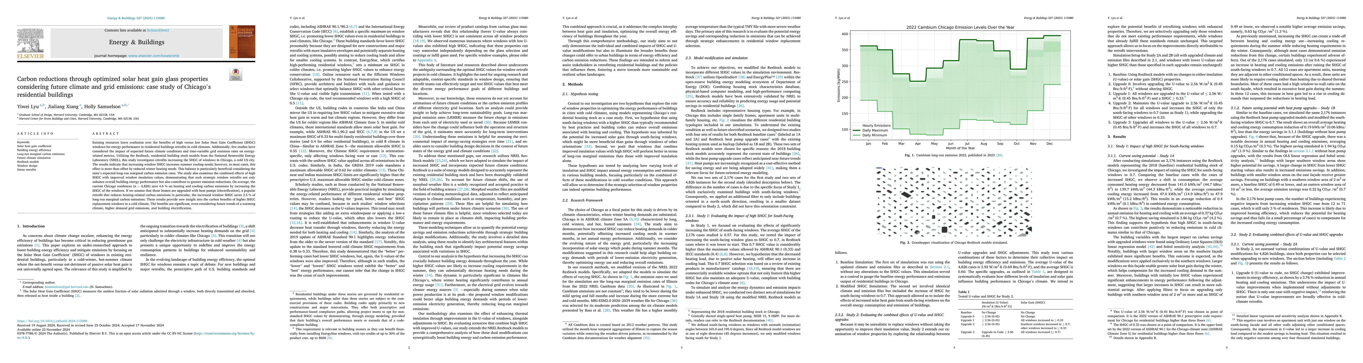 Thumbnail for Carbon reductions through optimized solar heat gain glass properties considering future climate and grid emissions: case study of Chicago's residential buildings