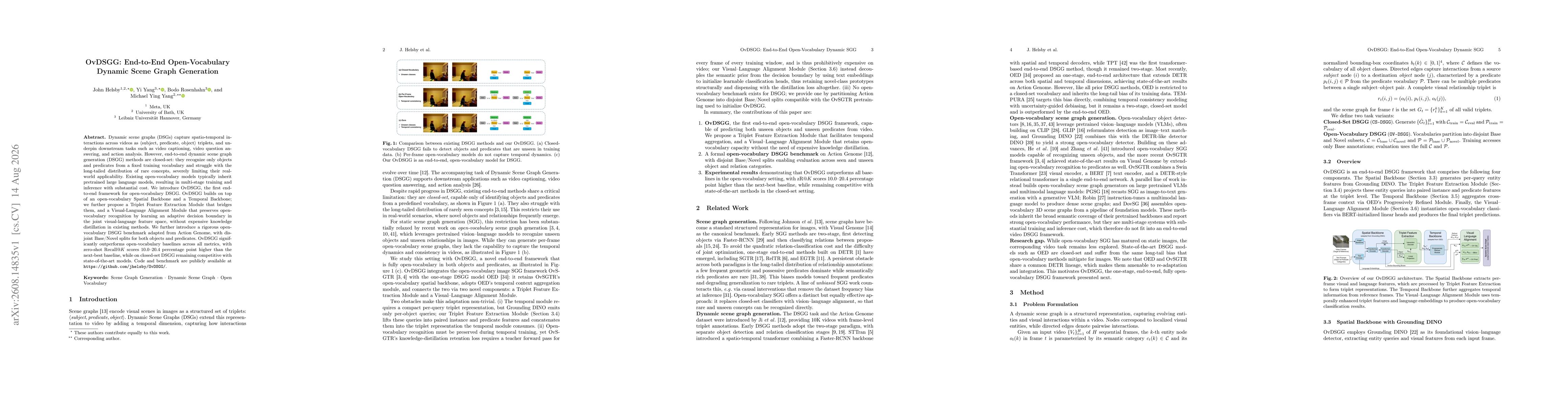 Thumbnail for OvDSGG: End-to-End Open-Vocabulary Dynamic Scene Graph Generation