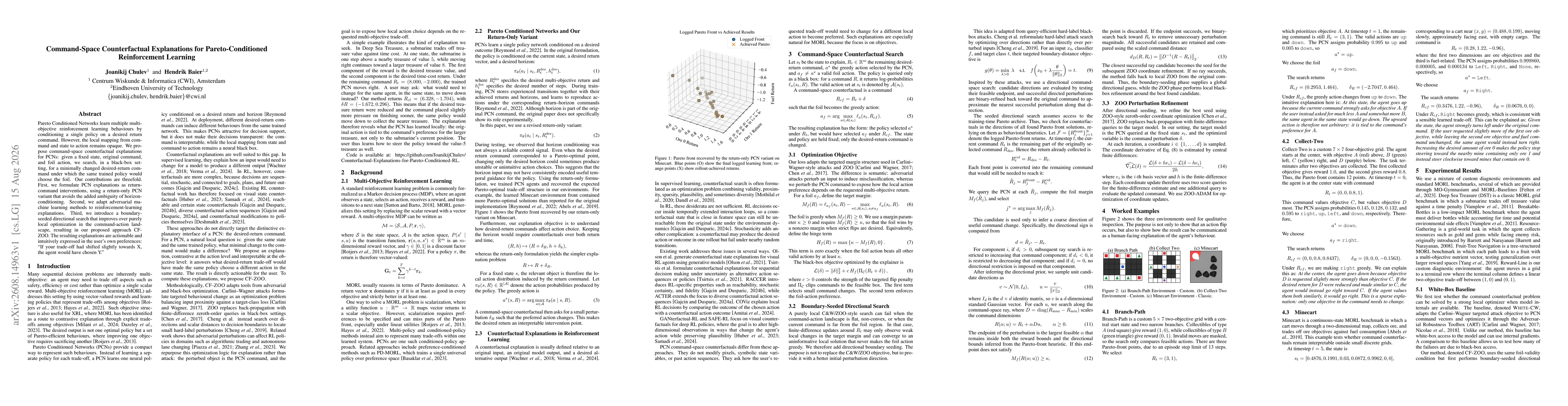 Thumbnail for Command-Space Counterfactual Explanations for Pareto-Conditioned Reinforcement Learning