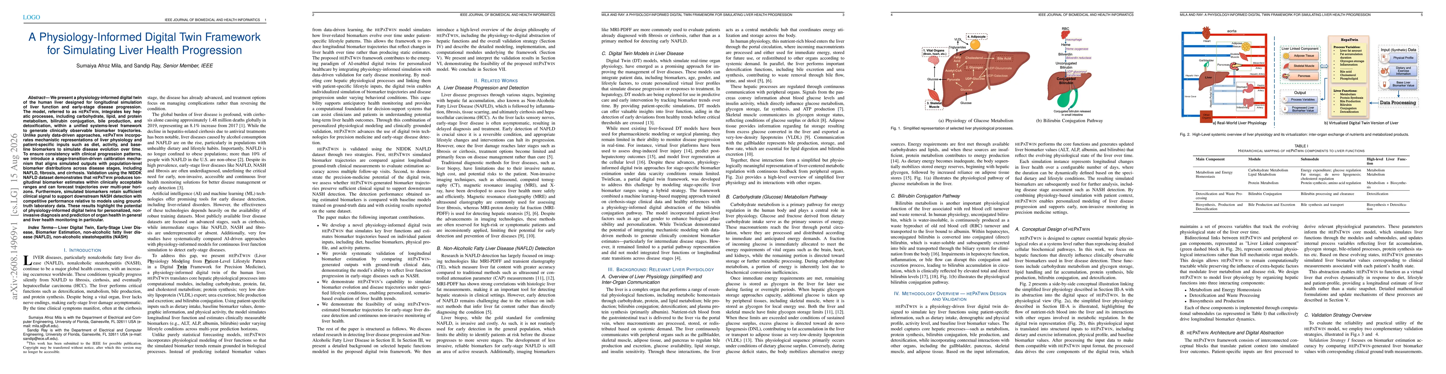 Thumbnail for A Physiology-Informed Digital Twin Framework for Simulating Liver Health Progression