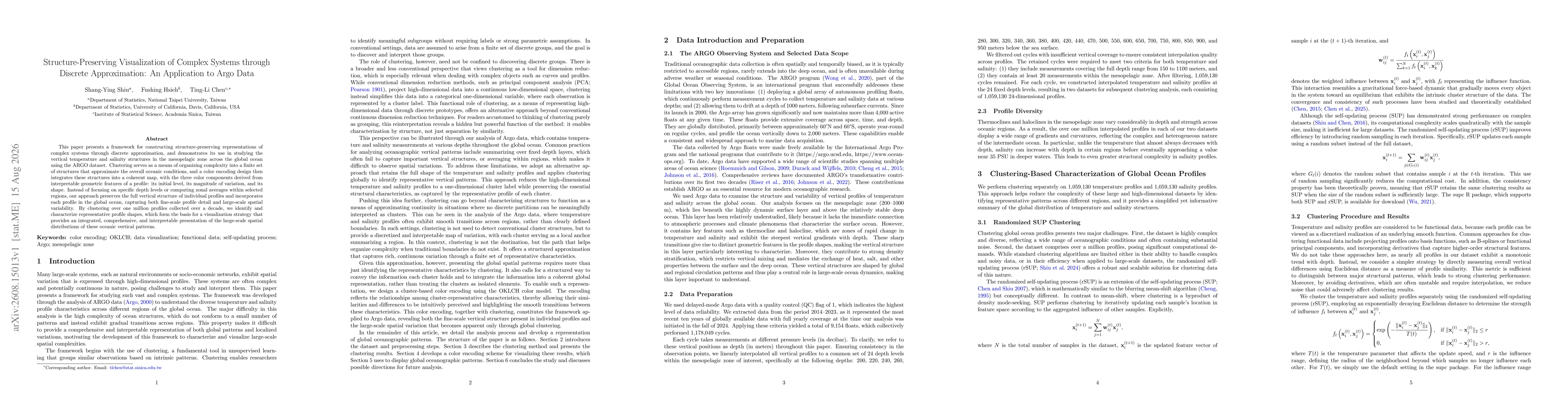Thumbnail for Structure-Preserving Visualization of Complex Systems through Discrete Approximation: An Application to Argo Data