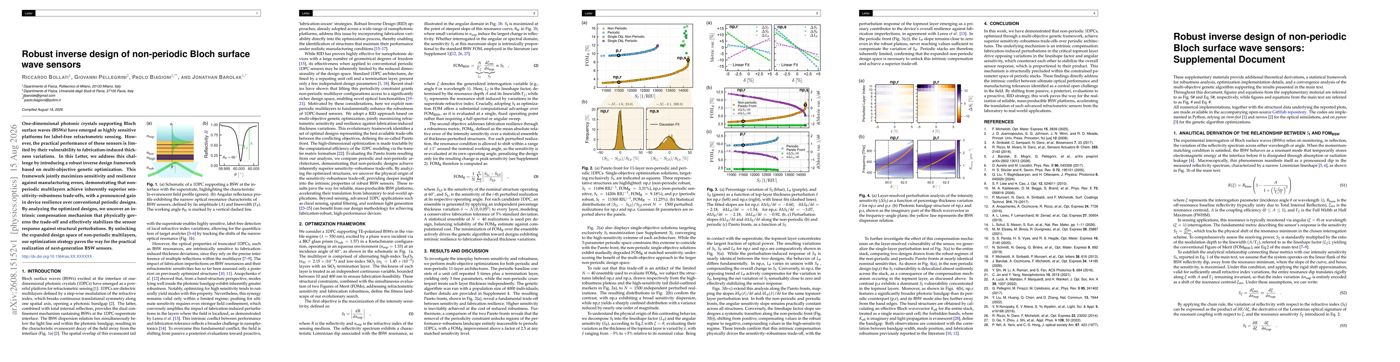 Thumbnail for Robust inverse design of non-periodic Bloch surface wave sensors