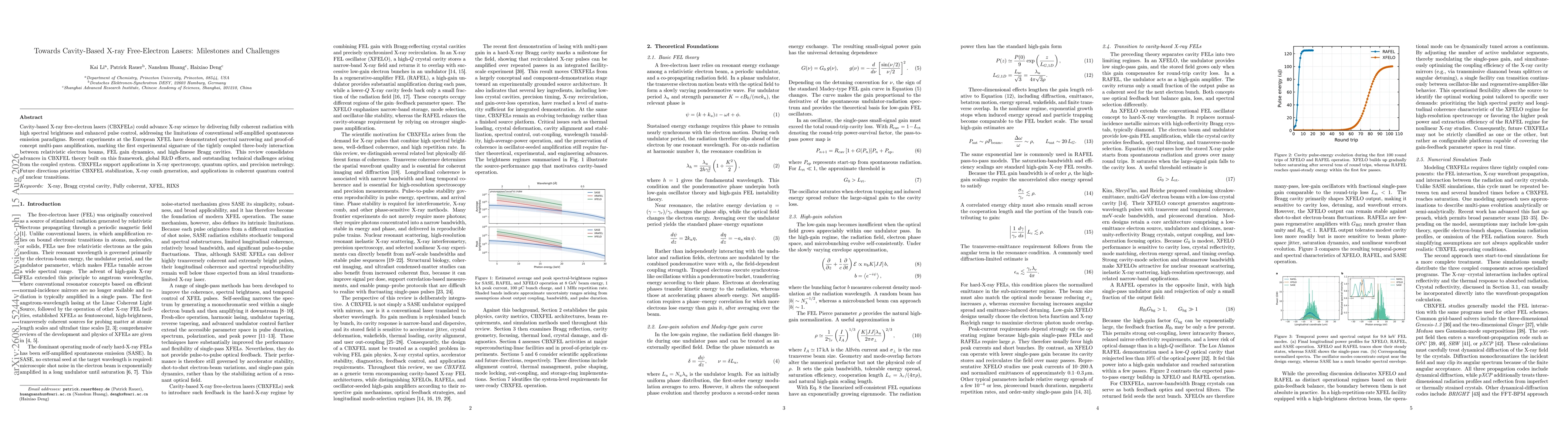 Thumbnail for Towards Cavity-Based X-ray Free-Electron Lasers: Milestones and Challenges