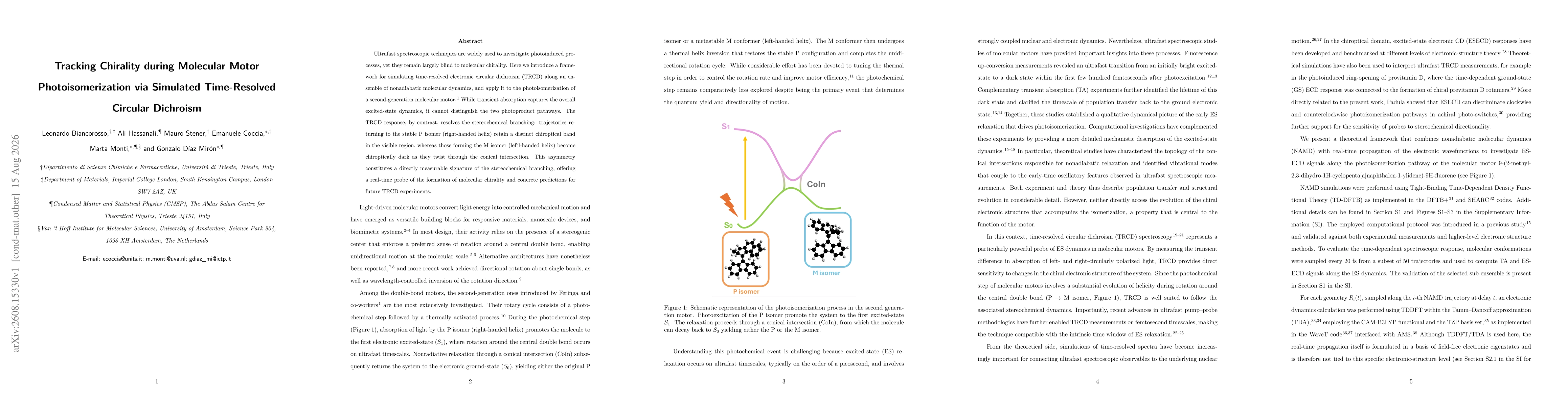 Thumbnail for Tracking Chirality during Molecular Motor Photoisomerization via Simulated Time-Resolved Circular Dichroism
