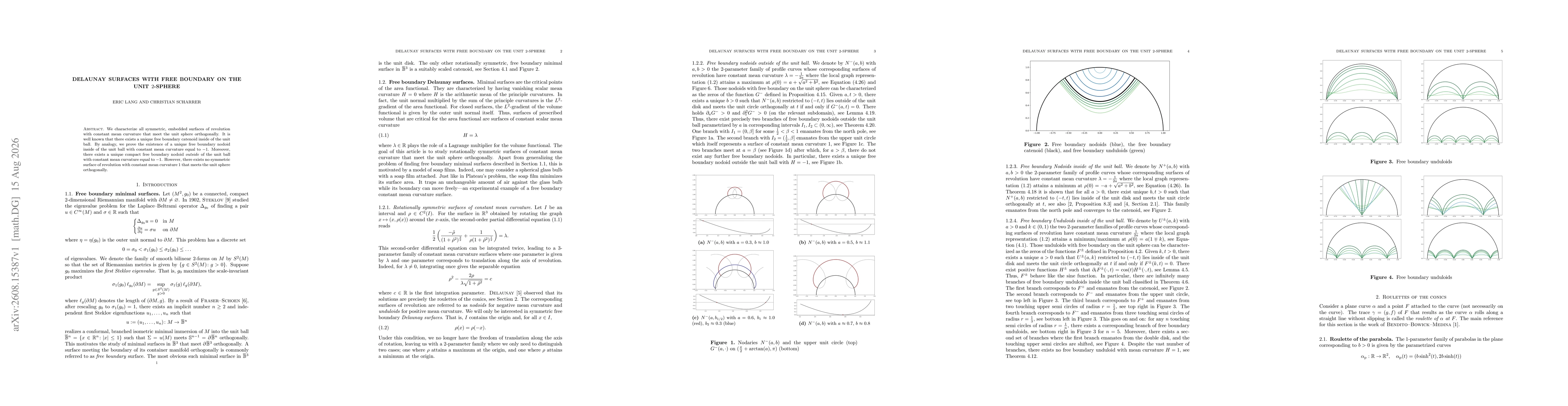 Thumbnail for Delaunay surfaces with free boundary on the unit $2$-sphere