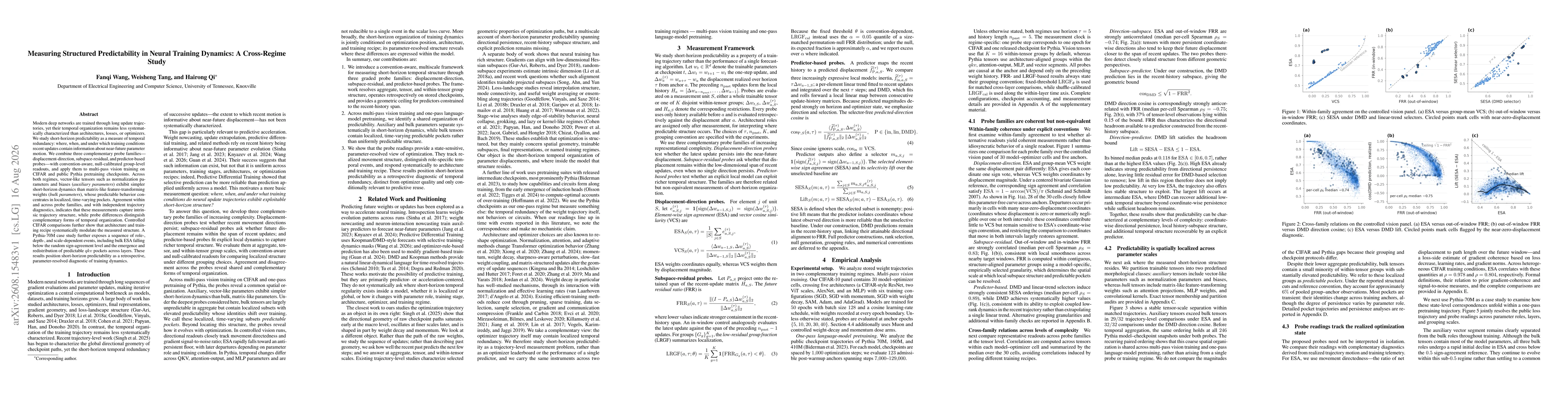 Thumbnail for Measuring Structured Predictability in Neural Training Dynamics: A Cross-Regime Study