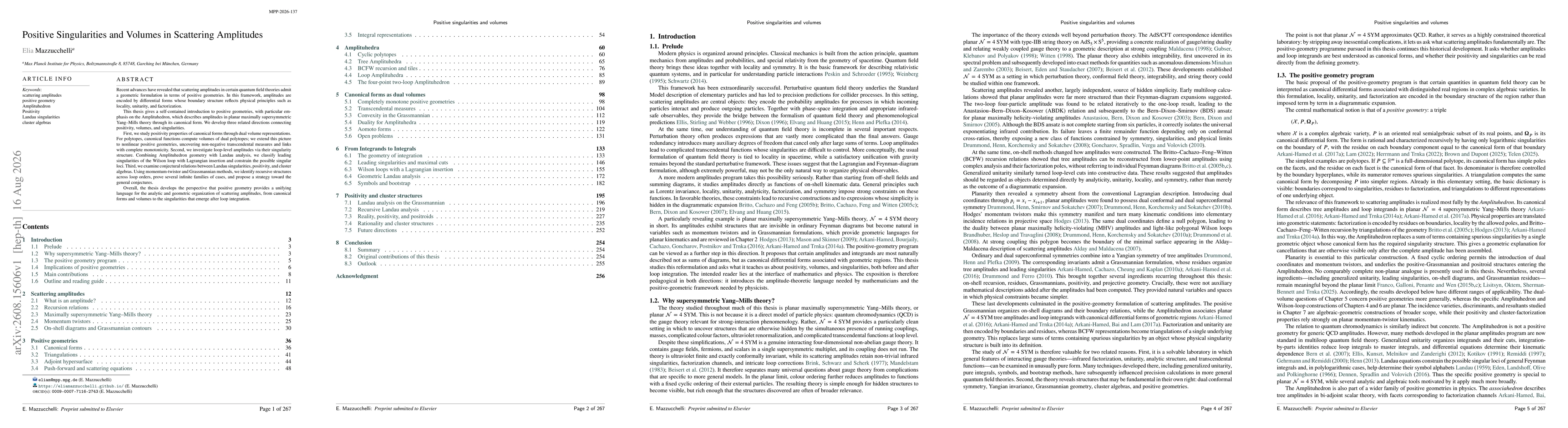 Thumbnail for Positive Singularities and Volumes in Scattering Amplitudes