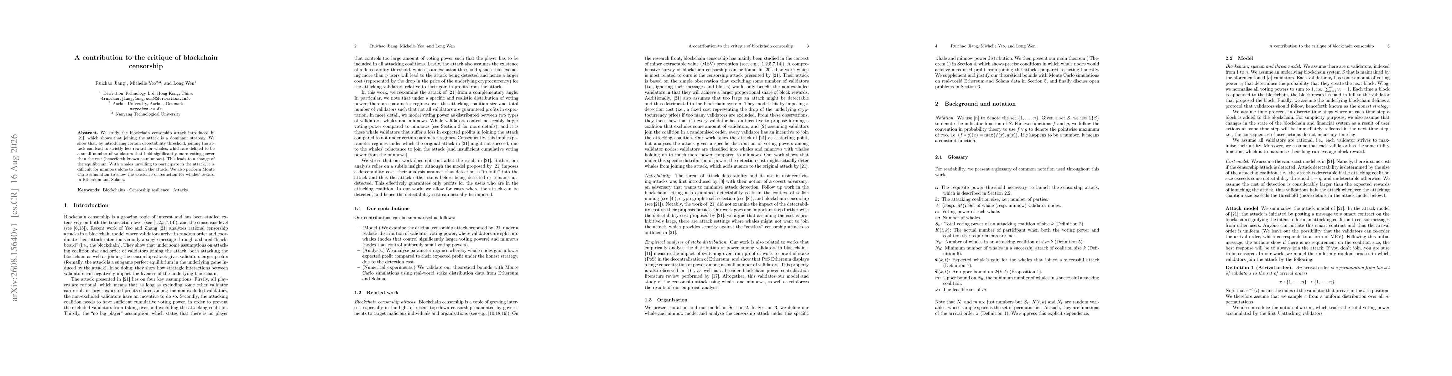 Thumbnail for A contribution to the critique of blockchain censorship