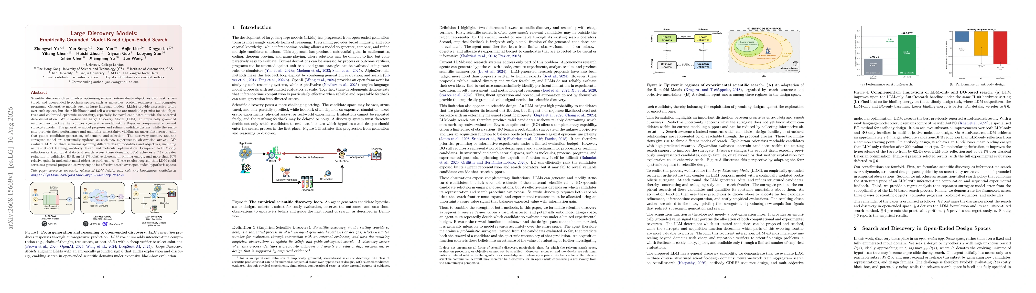 Thumbnail for Large Discovery Models: Empirically-grounded Model-Based Open-Ended Search