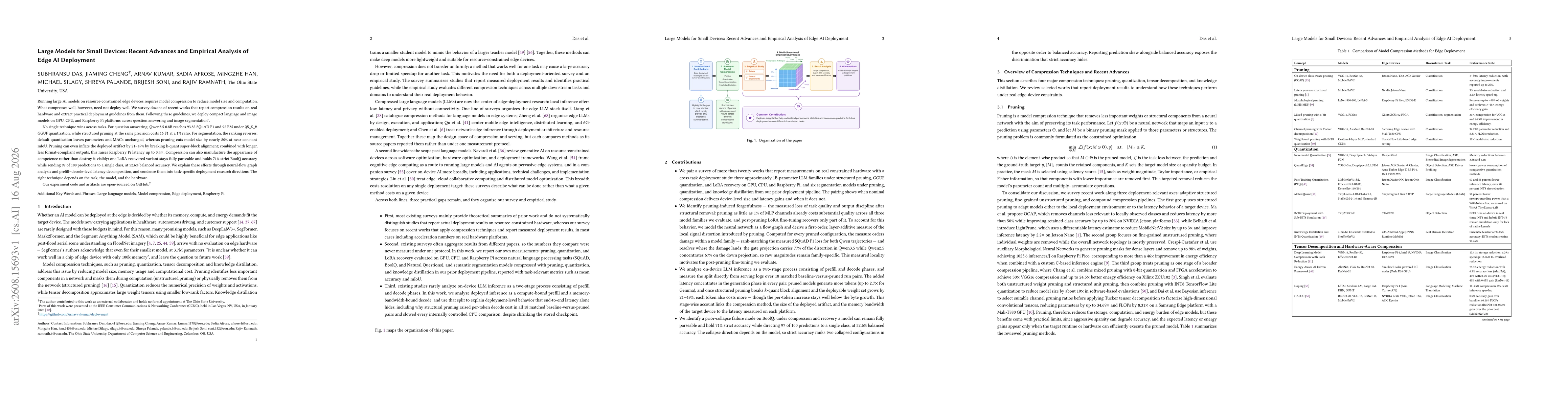 Thumbnail for Large Models for Small Devices: Recent Advances and Empirical Analysis of Edge AI Deployment