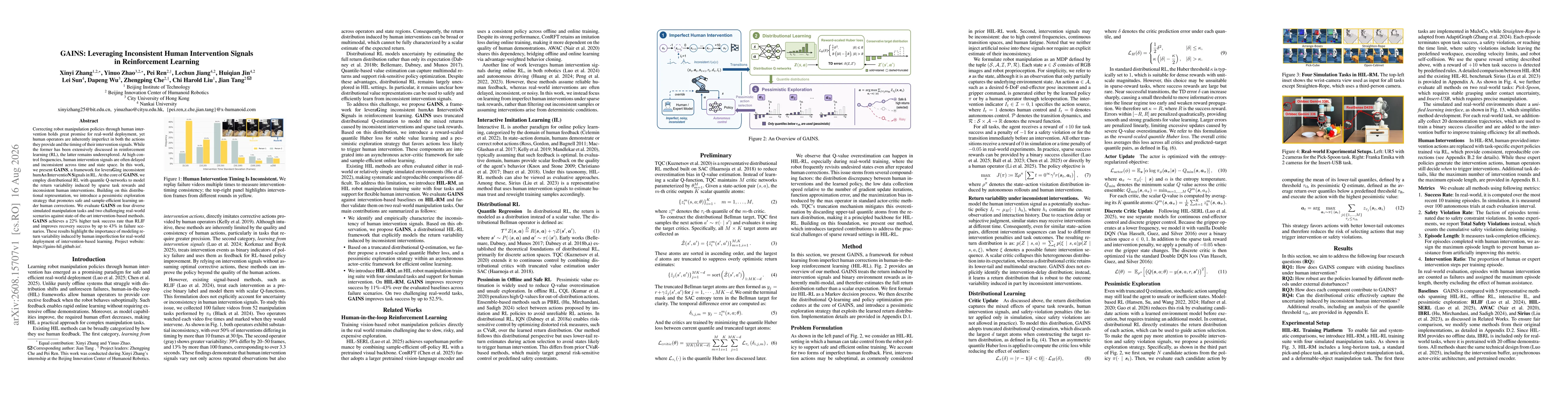 Thumbnail for GAINS: Leveraging Inconsistent Human Intervention Signals in Reinforcement Learning