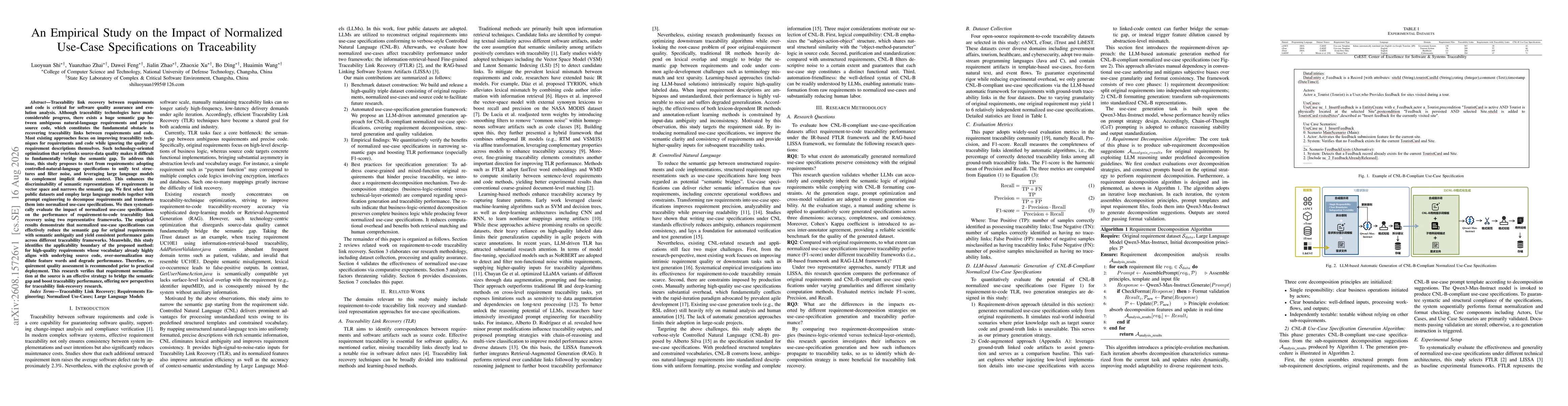 Thumbnail for An Empirical Study on the Impact of Normalized Use-Case Specifications on Traceability