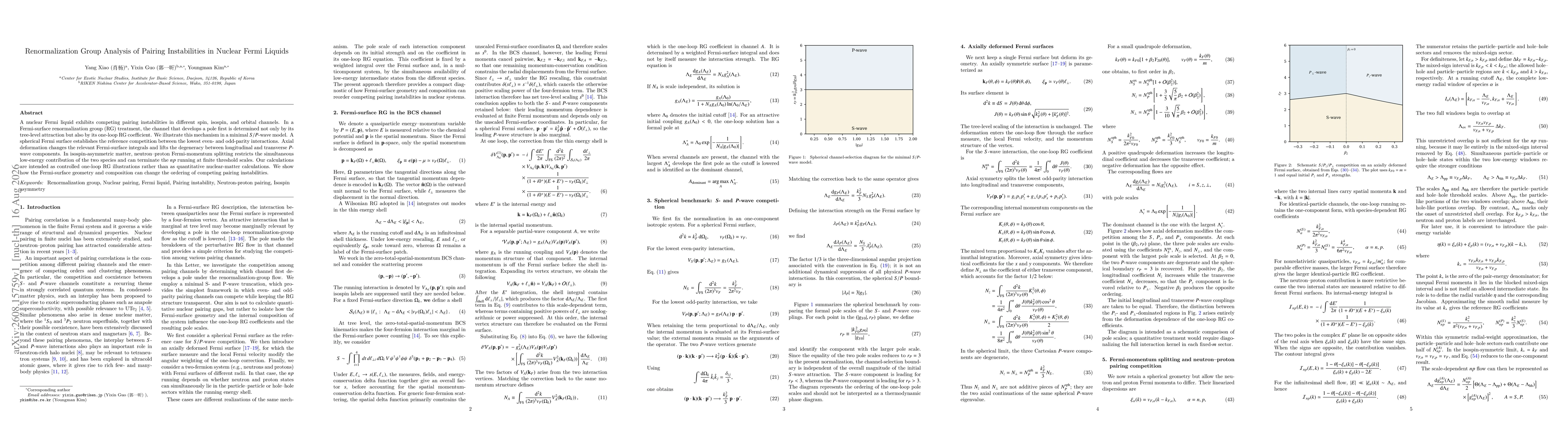 Thumbnail for Renormalization Group Analysis of Pairing Instabilities in Nuclear Fermi Liquids