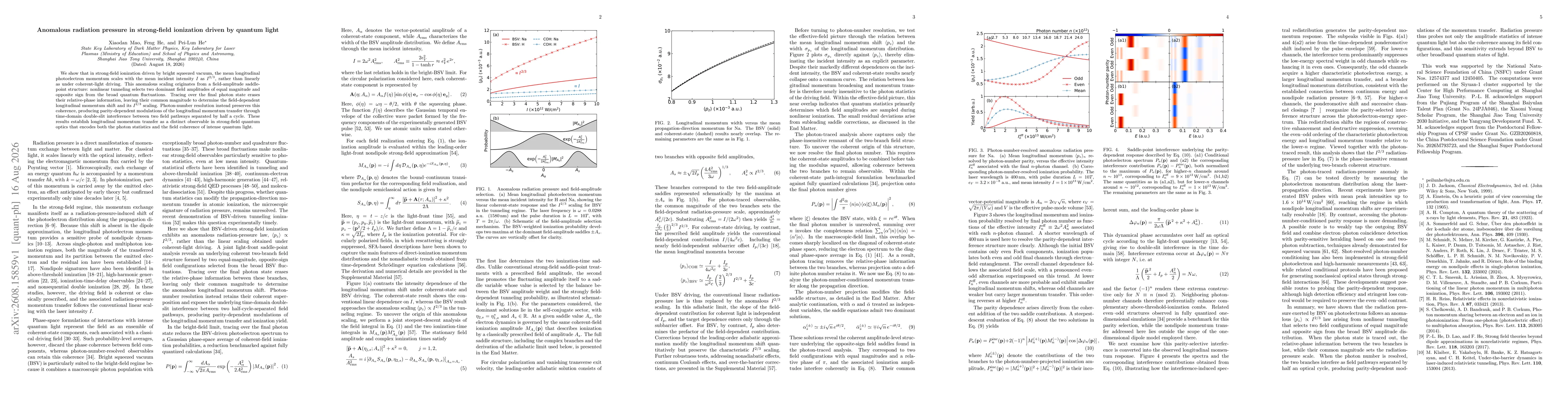 Thumbnail for Anomalous radiation pressure in strong-field ionization driven by quantum light