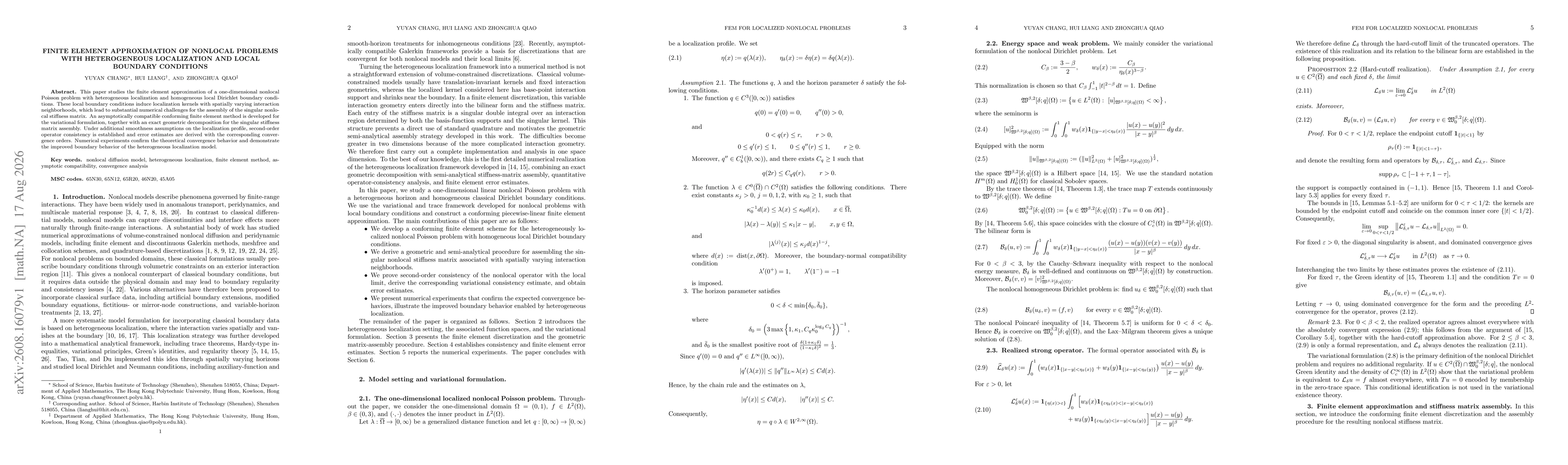 Thumbnail for Finite Element Approximation of Nonlocal Problems with Heterogeneous Localization and Local Boundary Conditions