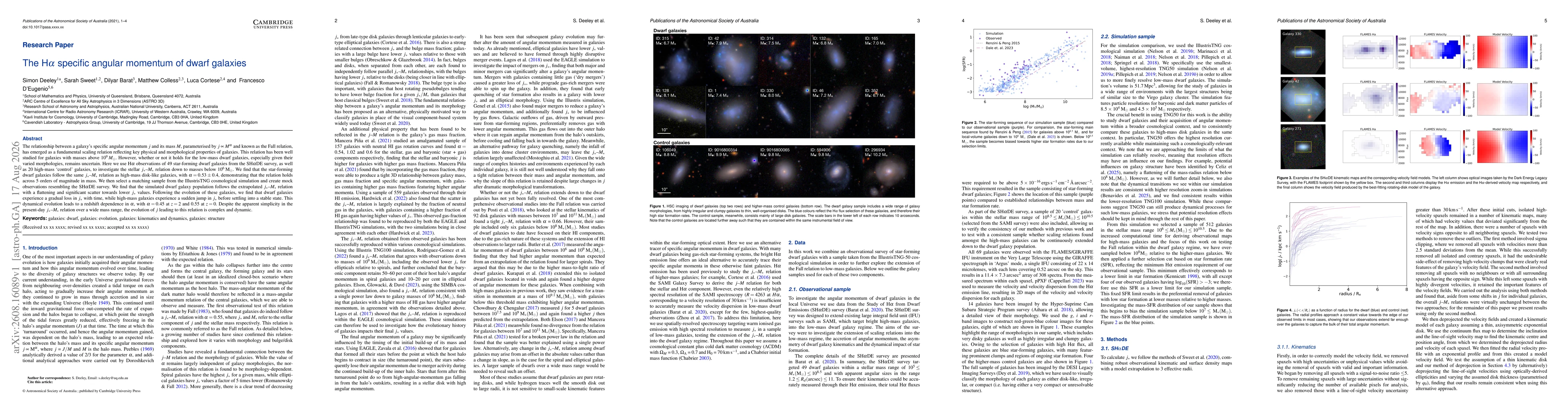 Thumbnail for The H$α$ specific angular momentum of dwarf galaxies
