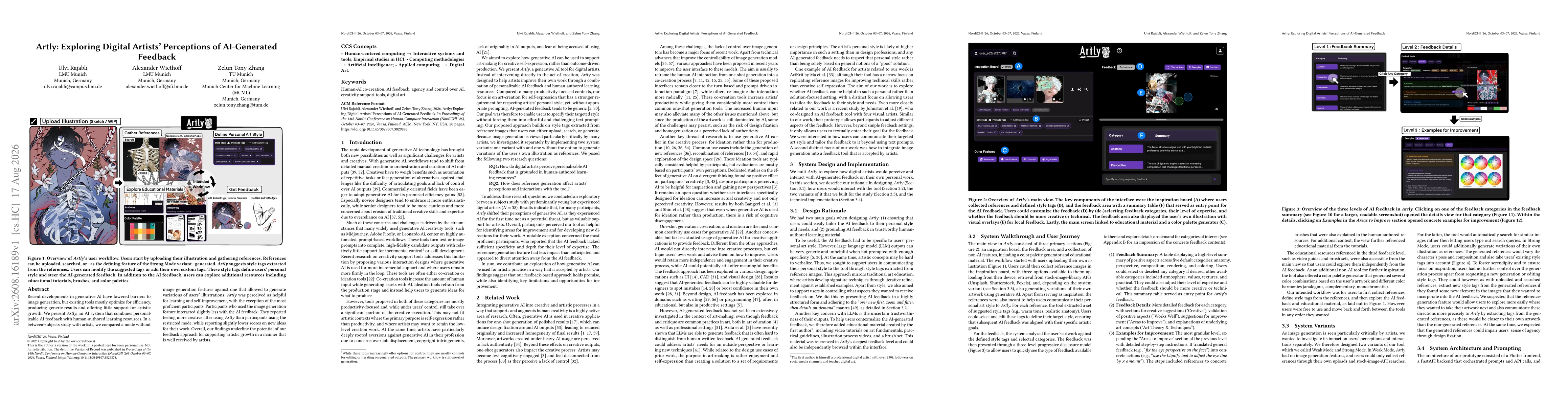 Thumbnail for Artly: Exploring Digital Artists' Perceptions of AI-Generated Feedback