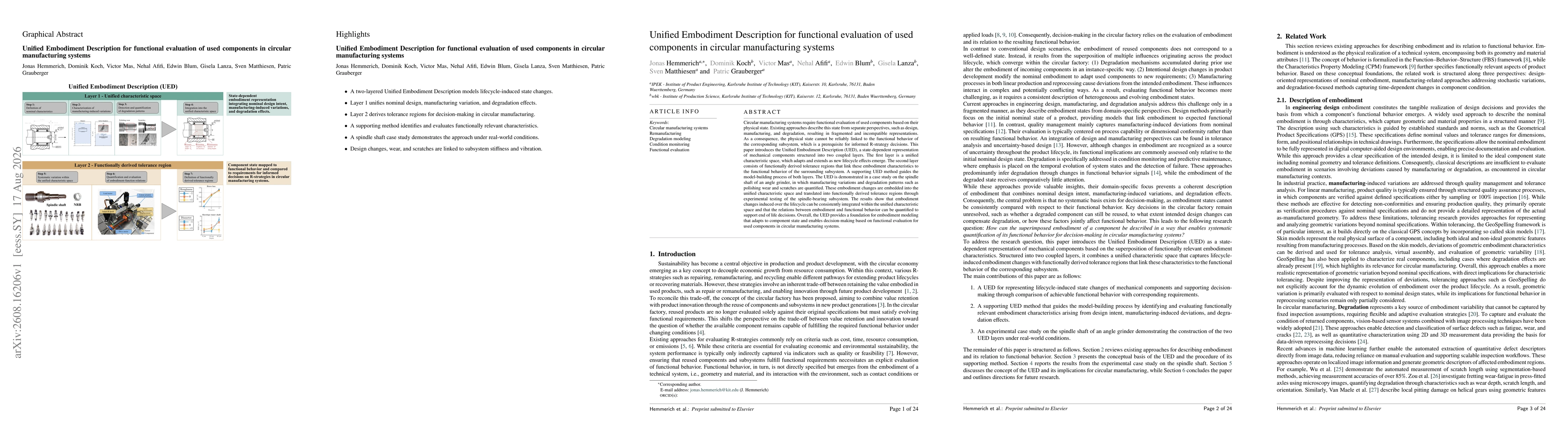 Thumbnail for Unified Embodiment Description for functional evaluation of used components in circular manufacturing systems