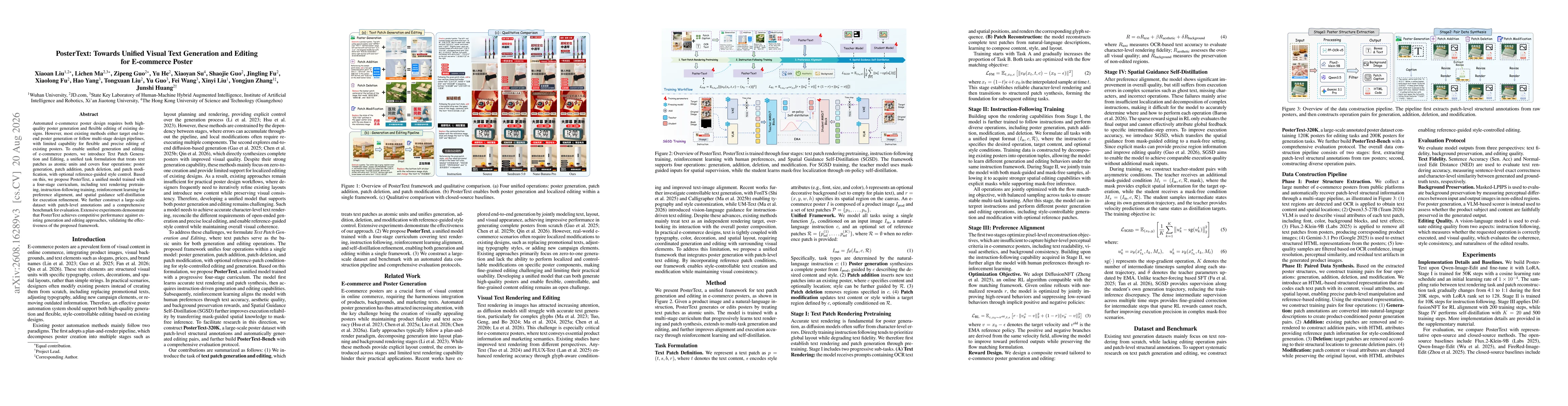 Thumbnail for PosterText: Towards Unified Visual Text Generation and Editing for E-commerce Poster