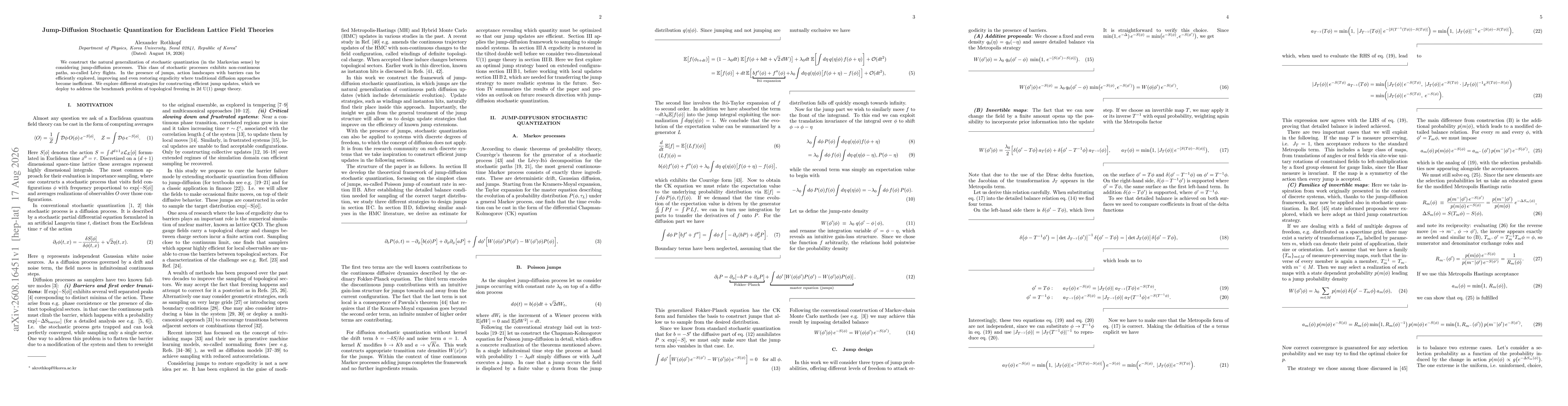 Thumbnail for Jump-Diffusion Stochastic Quantization for Euclidean Lattice Field Theories