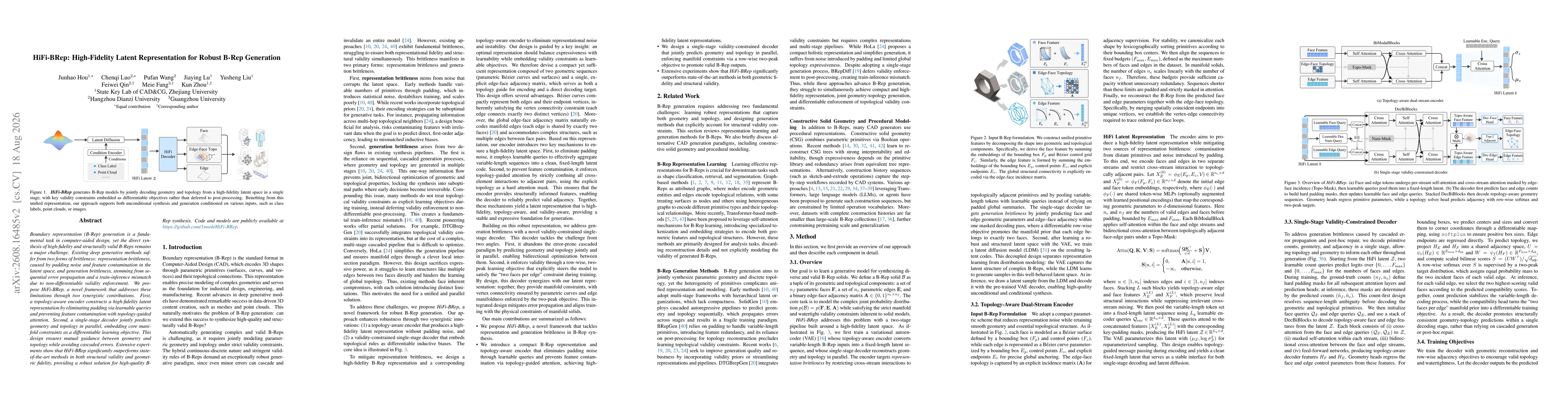 Thumbnail for HiFi-BRep: High-Fidelity Latent Representation for Robust B-Rep Generation