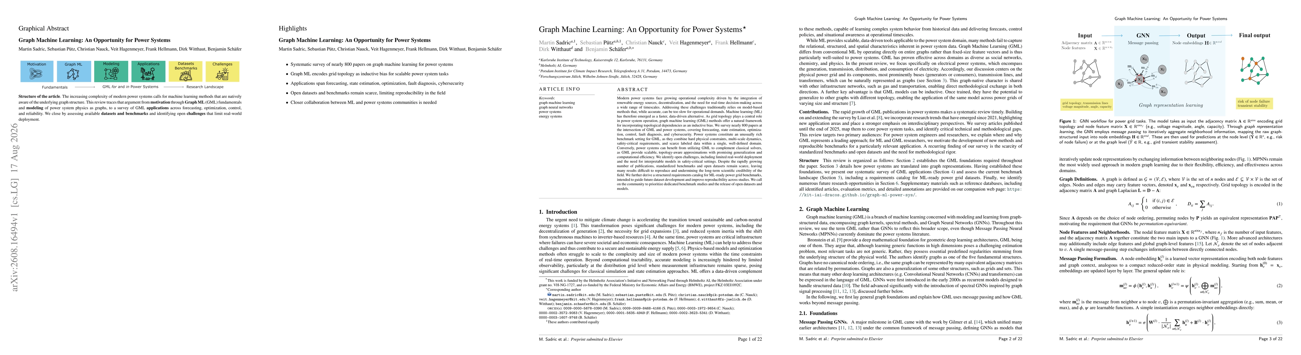 Thumbnail for Graph Machine Learning: An Opportunity for Power Systems