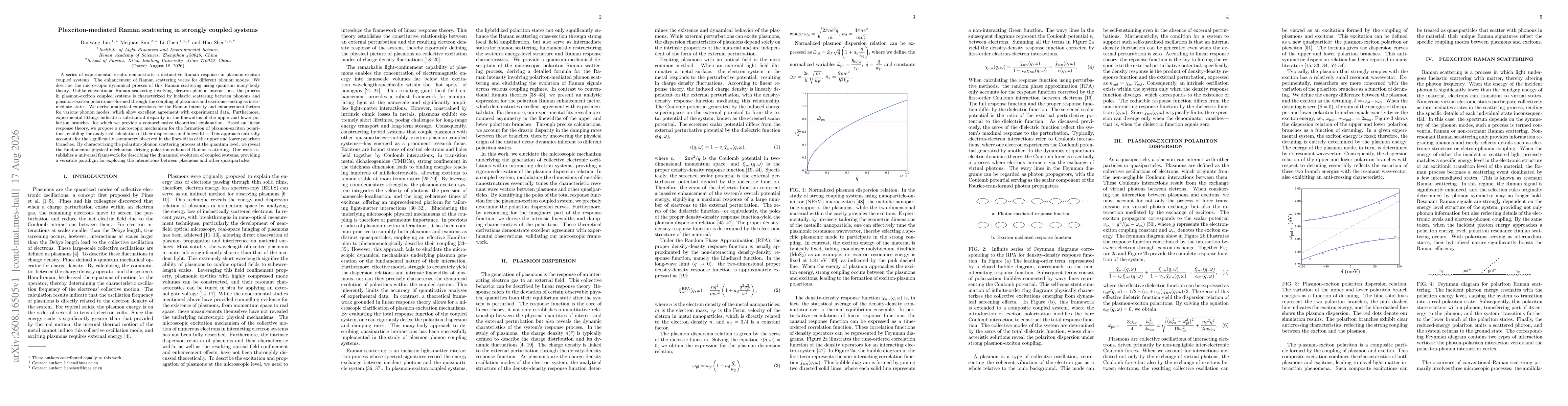 Thumbnail for Plexciton-mediated Raman scattering in strongly coupled systems