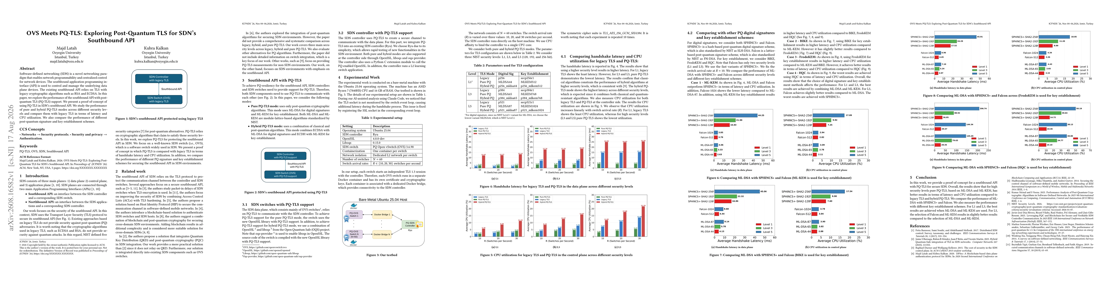 Thumbnail for OVS Meets PQ-TLS: Exploring Post-Quantum TLS for SDN's Southbound API