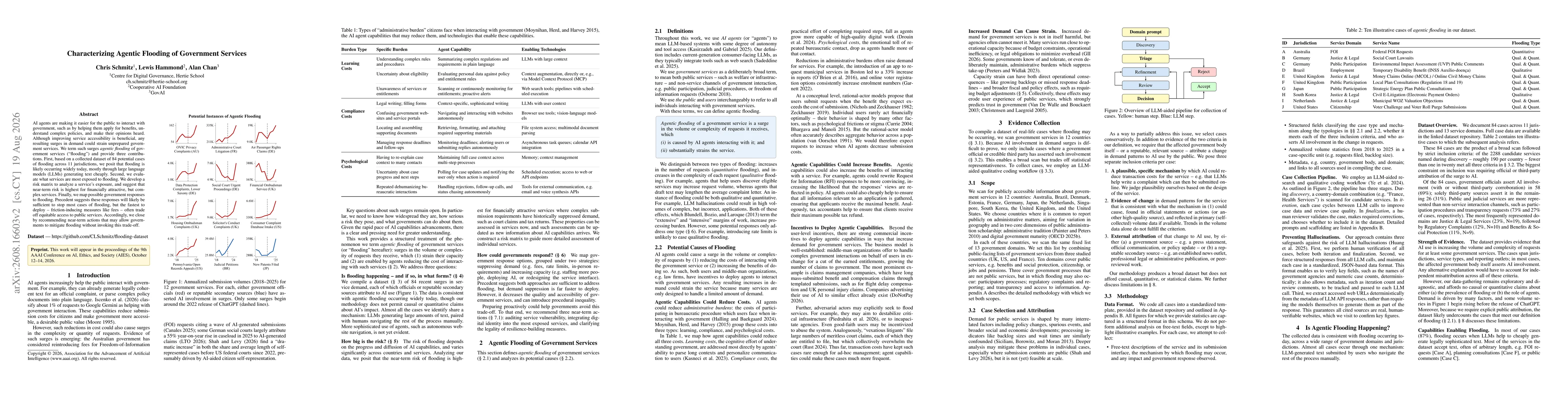 Thumbnail for Characterizing Agentic Flooding of Government Services