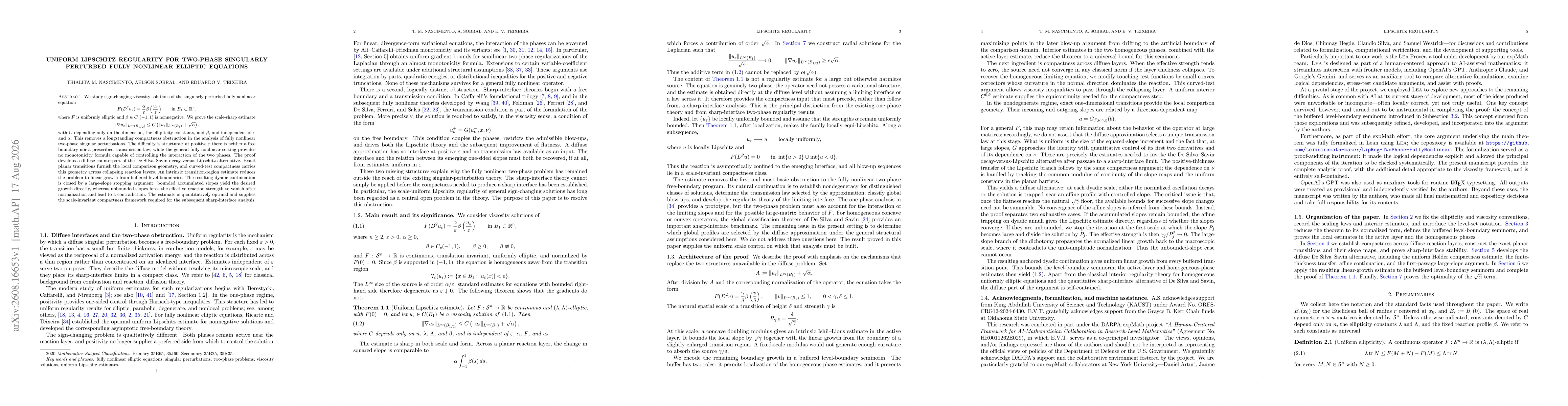 Thumbnail for Uniform Lipschitz regularity for two-phase singularly perturbed fully nonlinear elliptic equations