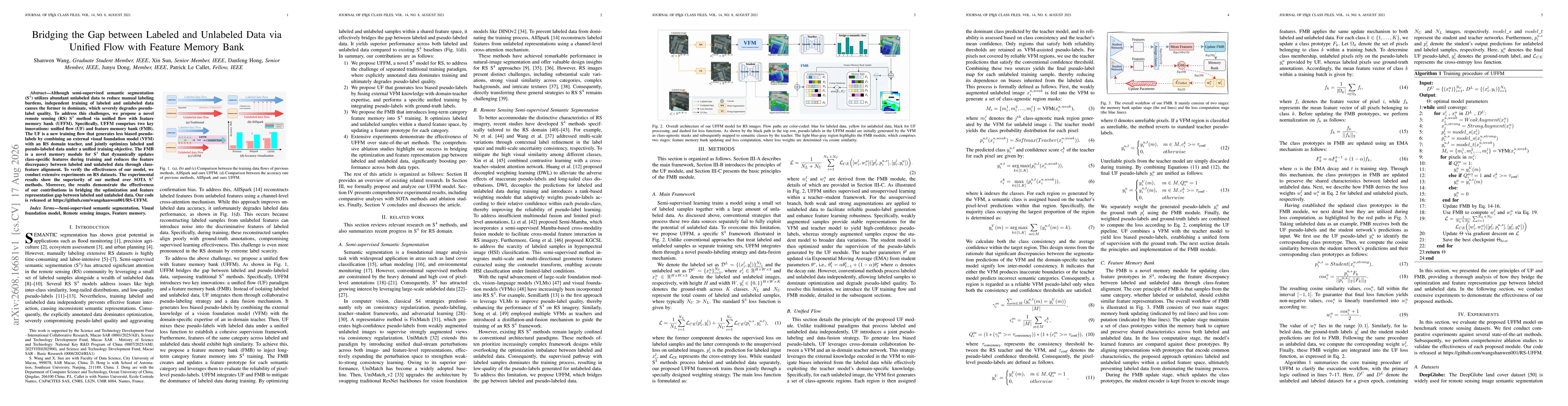 Thumbnail for Bridging the Gap between Labeled and Unlabeled Data via Unified Flow with Feature Memory Bank