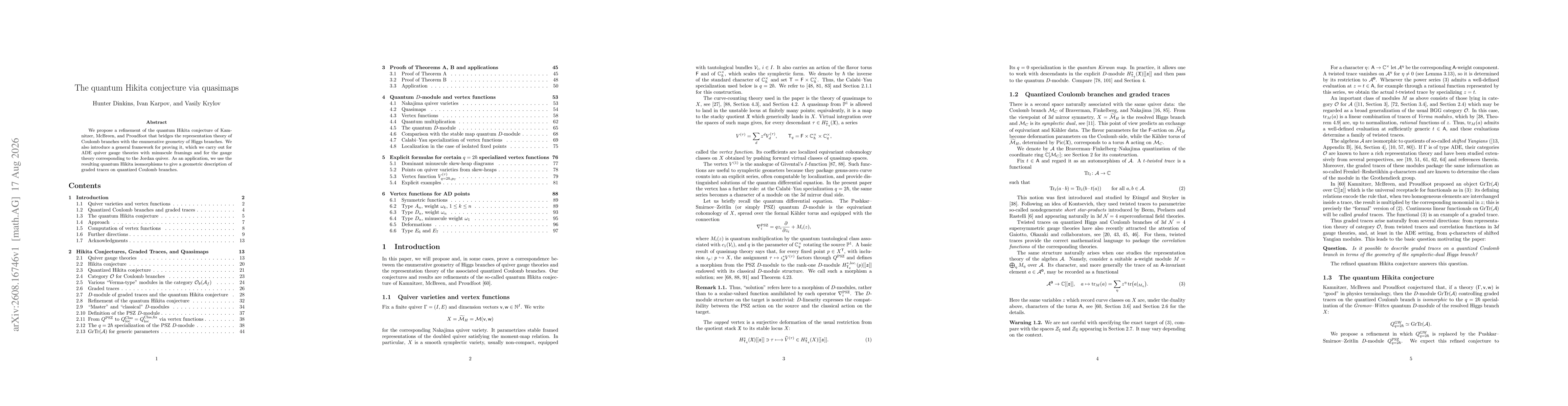 Thumbnail for The quantum Hikita conjecture via quasimaps