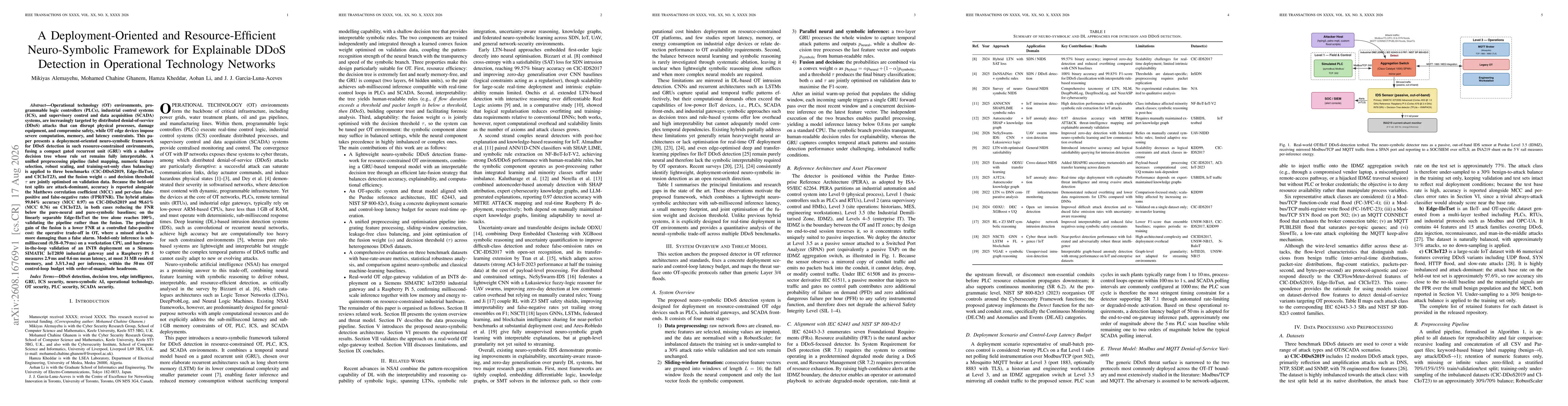Thumbnail for A Deployment-Oriented and Resource-Efficient Neuro-Symbolic Framework for Explainable DDoS Detection in Operational Technology Networks