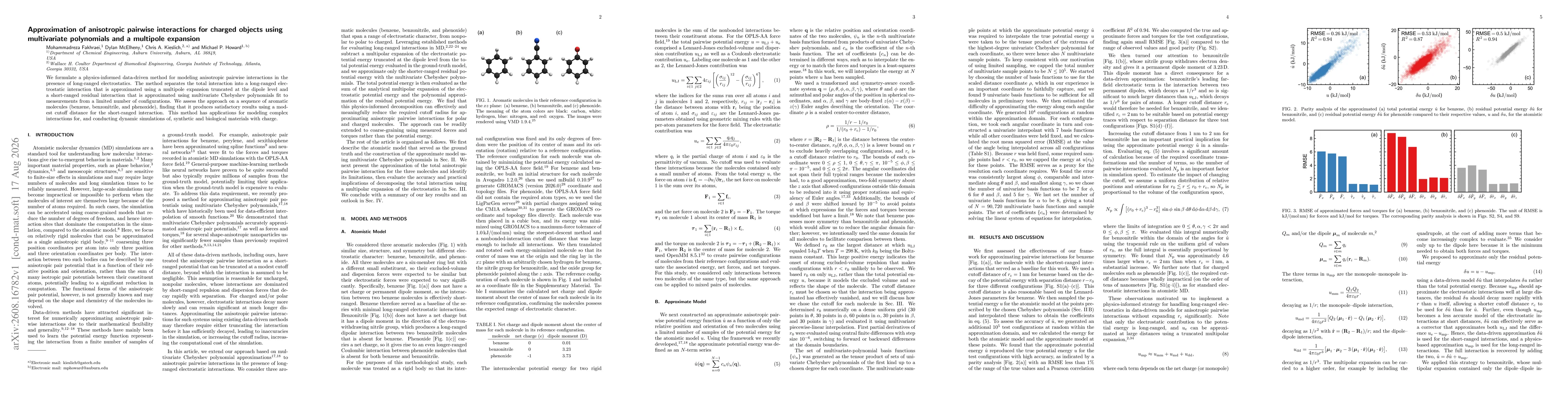 Thumbnail for Approximation of anisotropic pairwise interactions for charged objects using multivariate polynomials and a multipole expansion