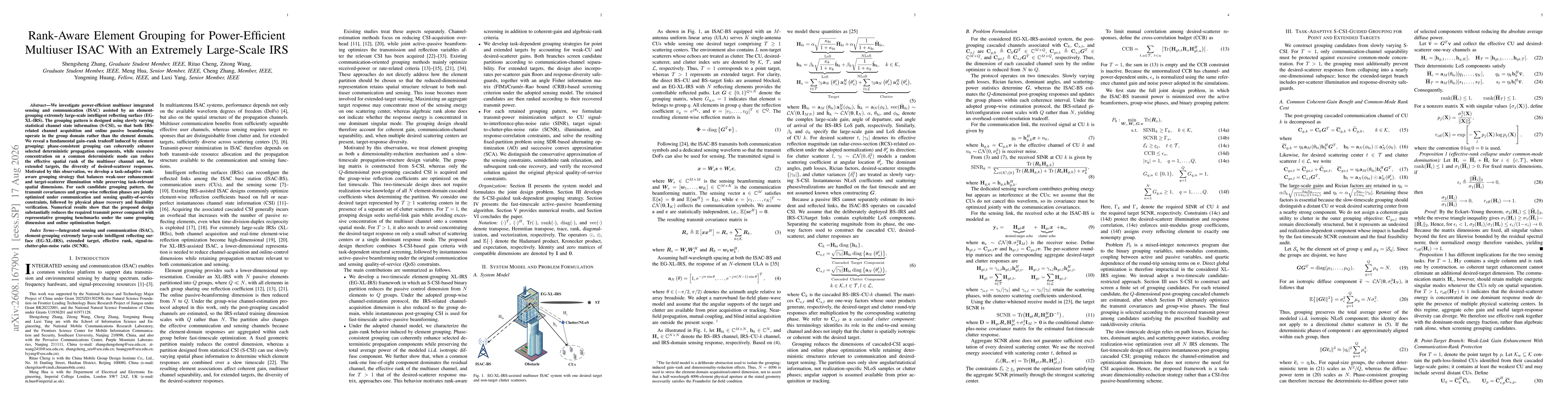 Thumbnail for Rank-Aware Element Grouping for Power-Efficient Multiuser ISAC With an Extremely Large-Scale IRS