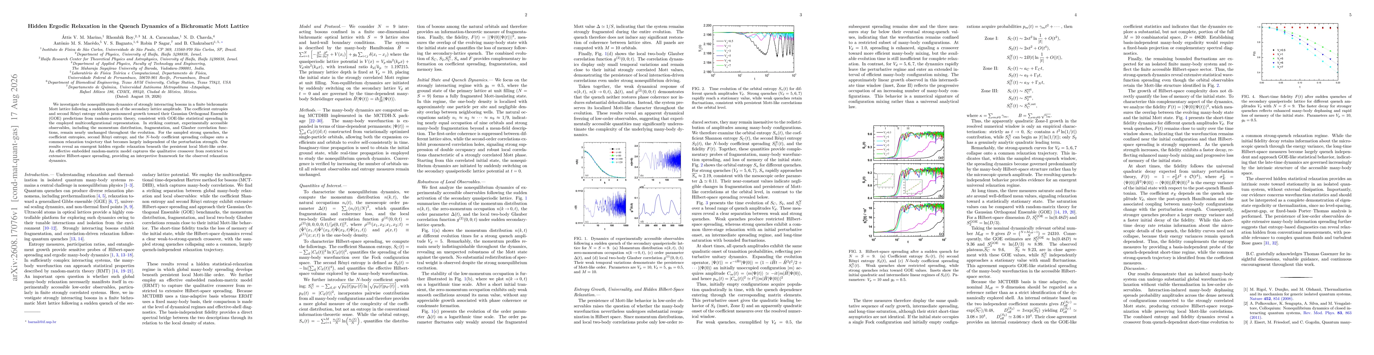 Thumbnail for Hidden Ergodic Relaxation in the Quench Dynamics of a Bichromatic Mott Lattice