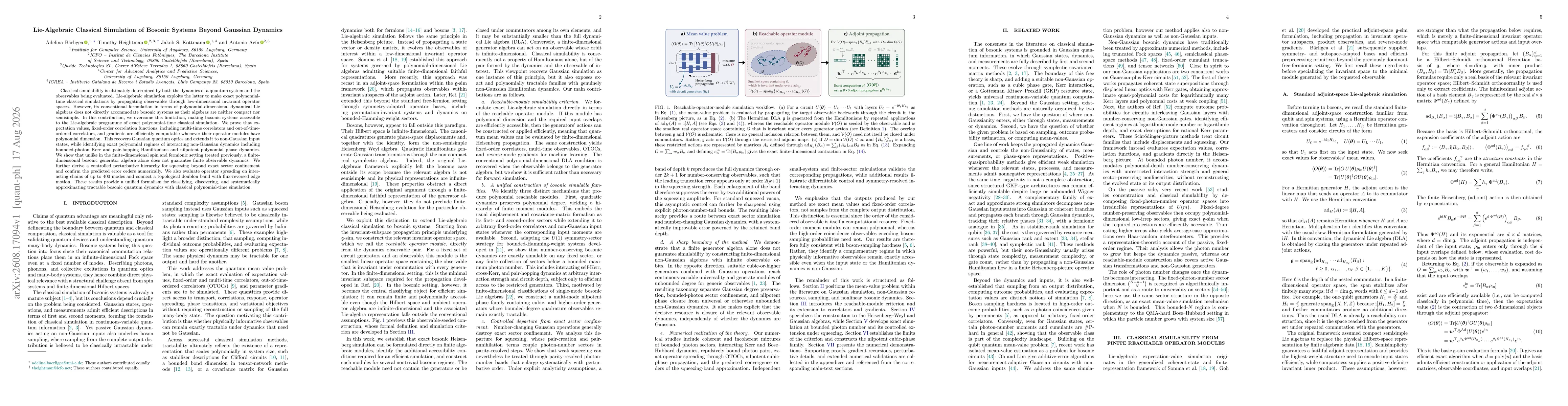 Thumbnail for Lie-Algebraic Classical Simulation of Bosonic Systems Beyond Gaussian Dynamics
