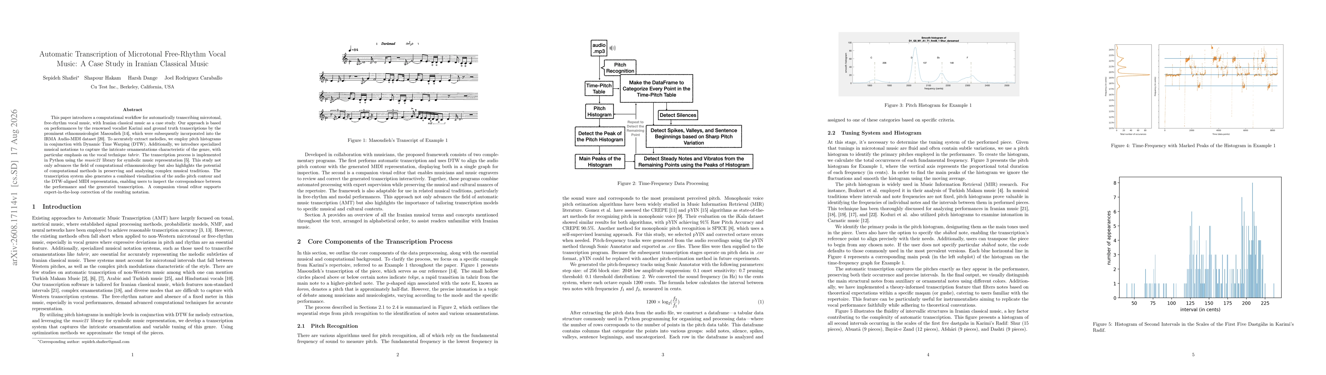 Thumbnail for Automatic Transcription of Microtonal Free-Rhythm Vocal Music: A Case Study in Iranian Classical Music