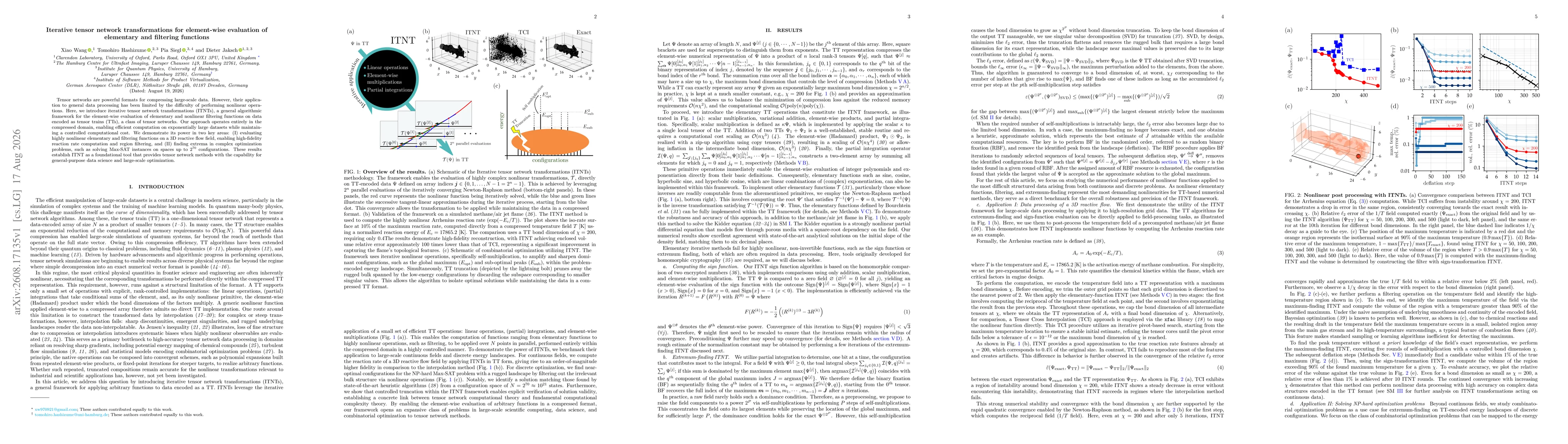 Thumbnail for Iterative tensor network transformations for element-wise evaluation of elementary and filtering functions