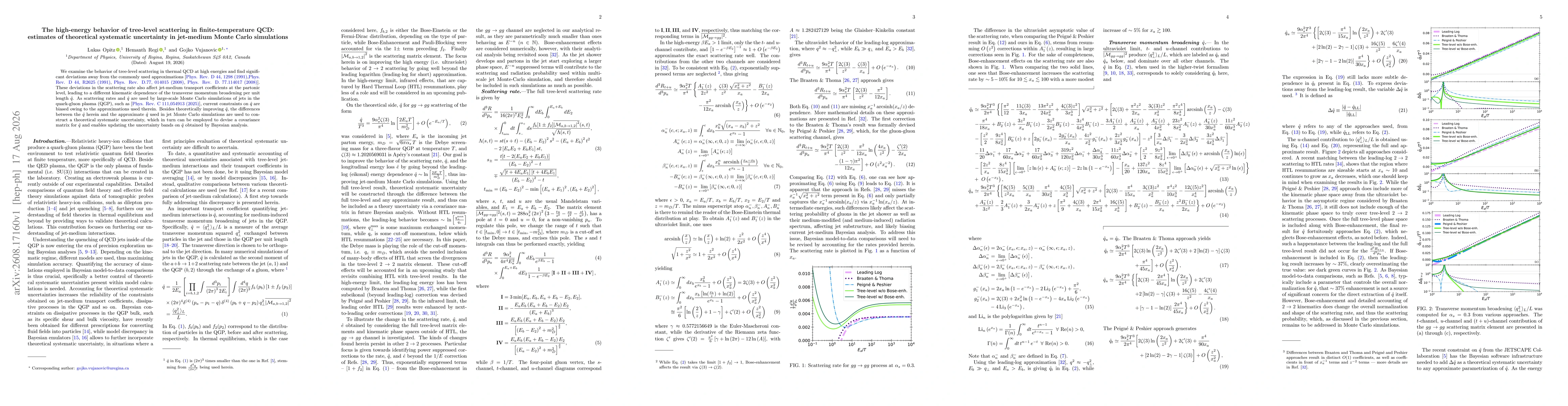 Thumbnail for The high-energy behavior of tree-level scattering in finite-temperature QCD: estimates of theoretical systematic uncertainty in jet-medium Monte Carlo simulations