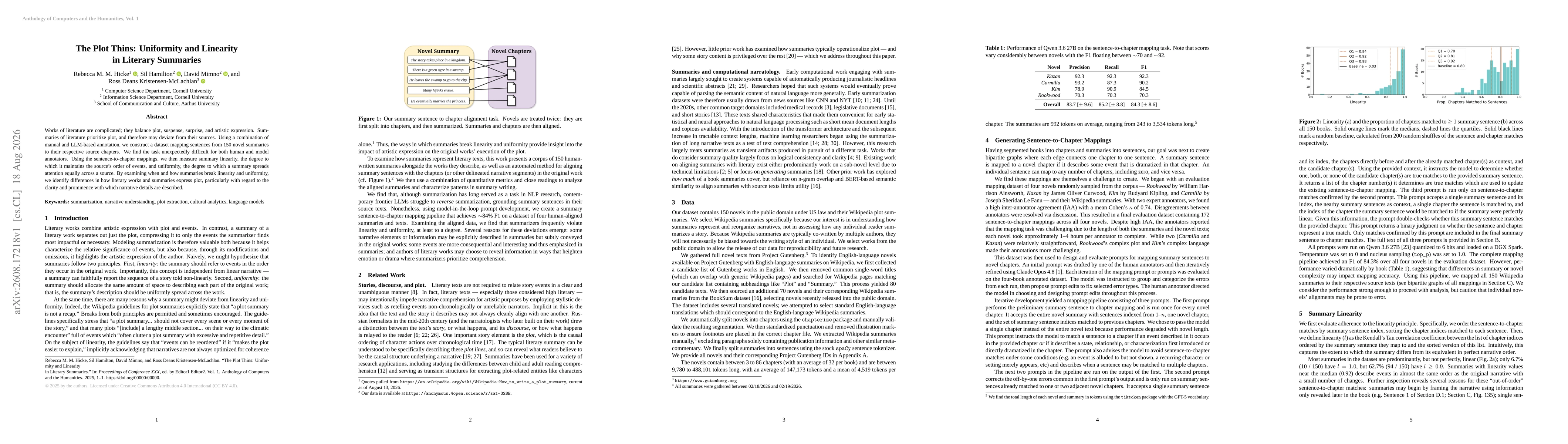 Thumbnail for The Plot Thins: Uniformity and Linearity in Literary Summaries