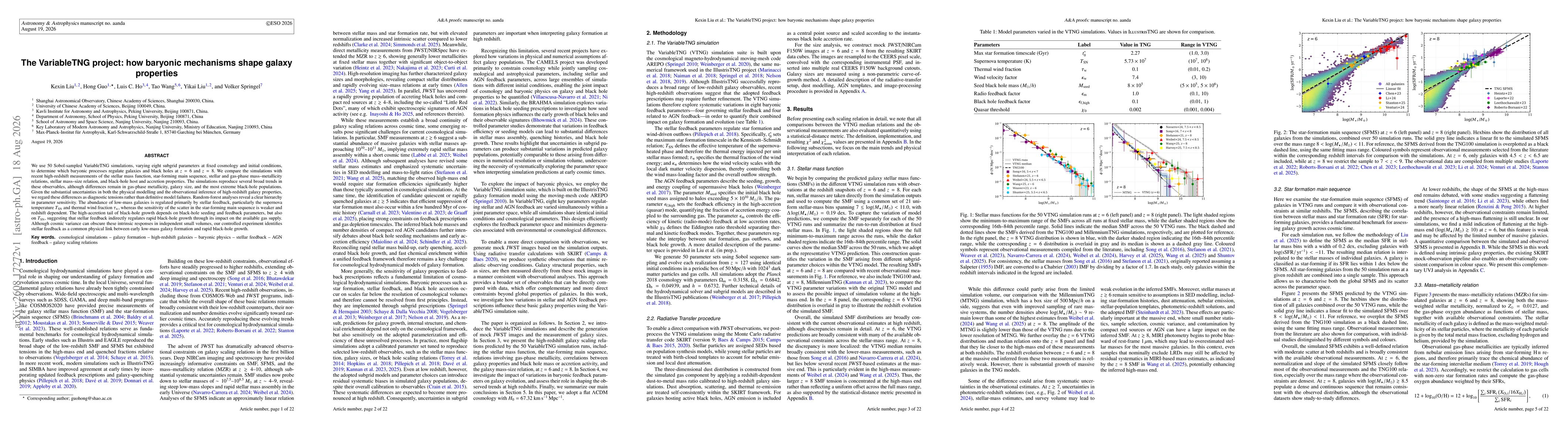 Thumbnail for The VariableTNG project: how baryonic mechanisms shape galaxy properties